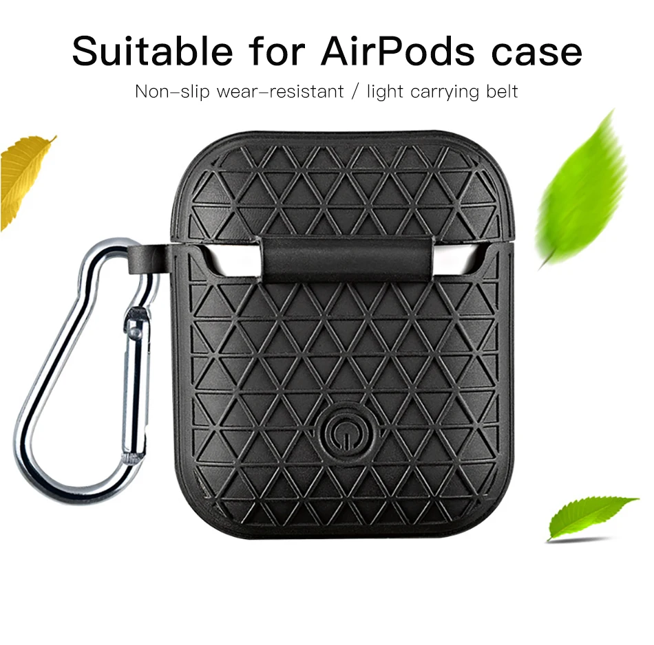 !ACCEZZ TWS Bluetooth Wireless Earphone Cover For Apple Airpods Earphone Case Portable Headset Accessories Covers With Keychain (3)