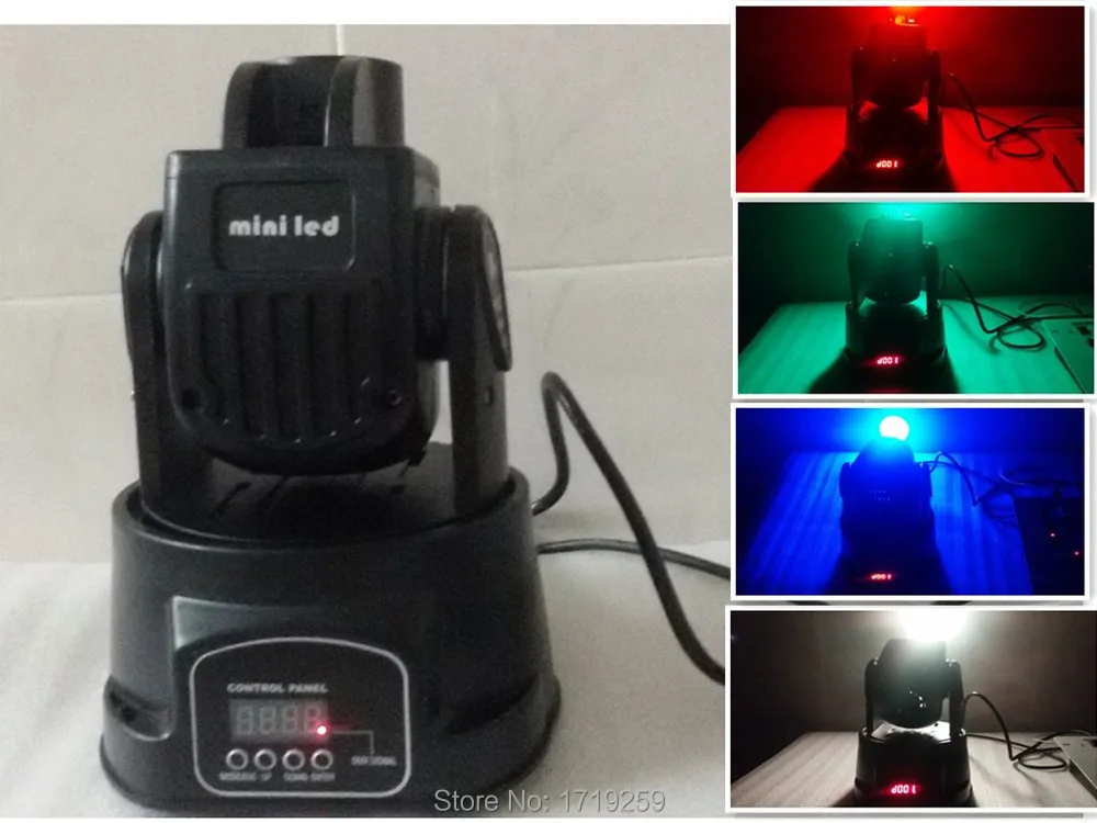 

10pcs/lot Fast Shipping 5/13 Channels Mini LED Moving Head Spot Light 15W COB RGB Free Shipping