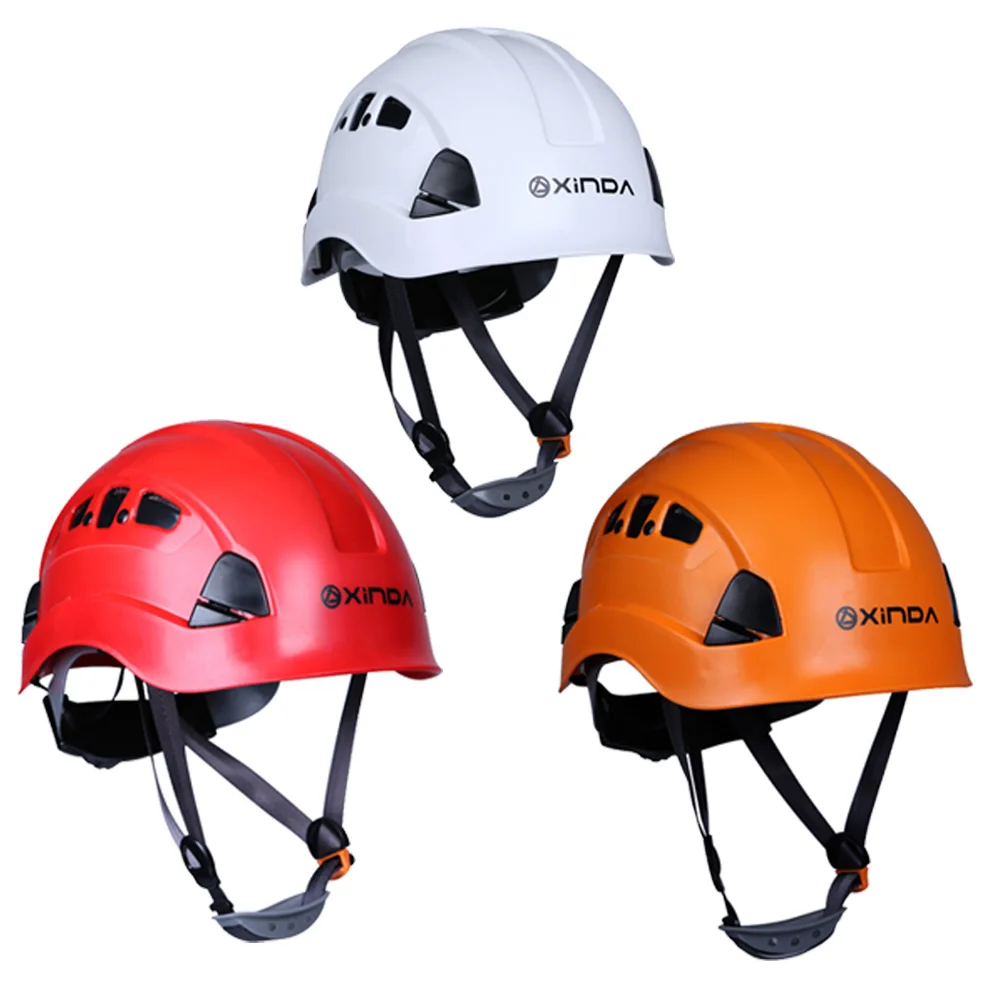 Pro Safety Helmet Climbing Caving Rappelling Abseiling Rescue Hard Hat White