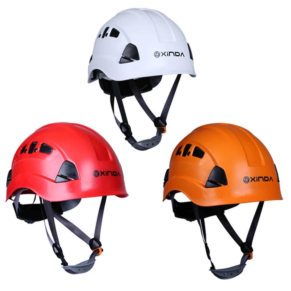Mountaineering Rock Climbing Rappelling Safety Helmet Head Protector White