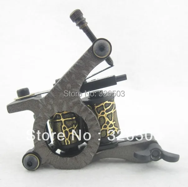 

One Custom Top Aluminum Alloy 8 Wrap Coils Tattoo Machine Gun Supply AAG07-E