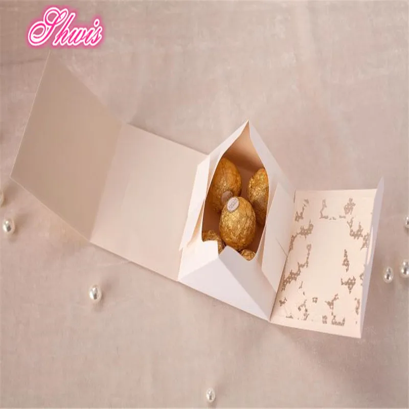 50pcs Paper Lace Candy Box White Favor Bo For Wedding Baby 50pcs Paper Lace Candy Box White Favor Bo For Wedding Baby Shower Birthday Party Can Put 5pcs Of Ferrero Casamento Caixas In Gift Bags Wring