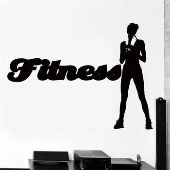 

Wall Sticker Sport Fitness Crossfit Female Woman Girl Vinyl Decal