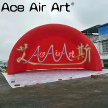 Супер огромный красный тоннель шатер надувной сцены туннель шатер, навес гаража крышка палатка для продажи
