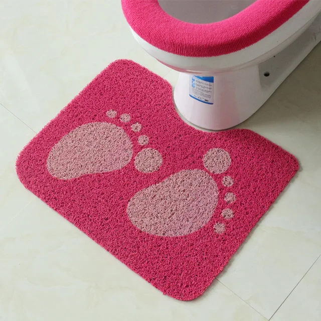 Buy Can Adopt Toilet Mat Anti skid Pad Bathroom Cartoon PVC Wire Ring Water Pad