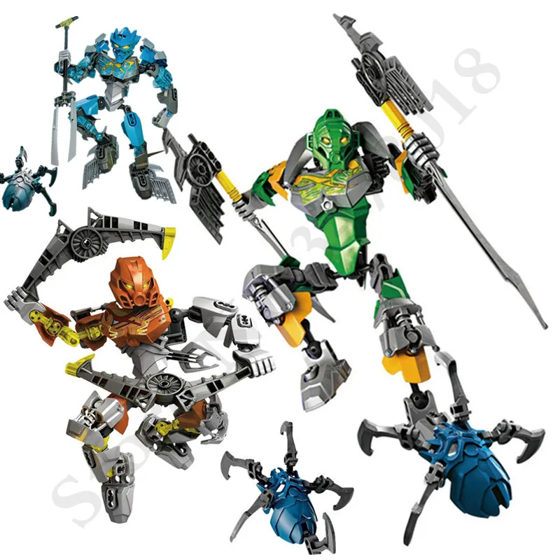 Bionicle Pohatu Master of Stone Building Blocks экшн фигурка совместима с LEPINING 70785 Toy|Блочные