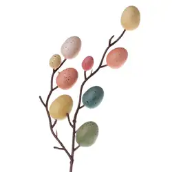 1 шт. пасхальное яйцо дерево декор Творческий ветка с росписью яйца пластик Весна поставки для вечерние