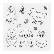 2017 new Cute Chickens Transparent Clear Stamp Seel for DIY Photo Album Scrapbooking Card Making Hand Accunt Decor Supplies.