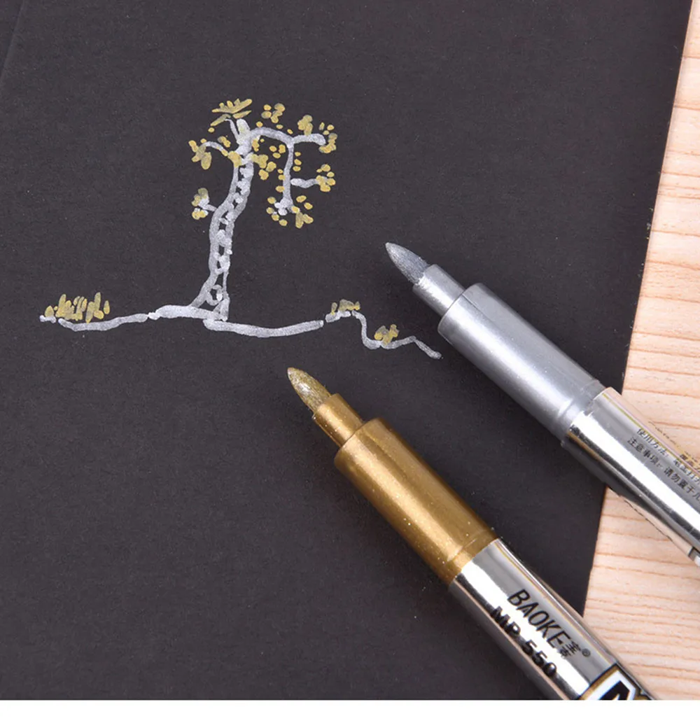 1 х металлическая цветная ручка diy альбом Скрапбукинг пригласительная подарочная карта фото маркер ручка канцелярские принадлежности