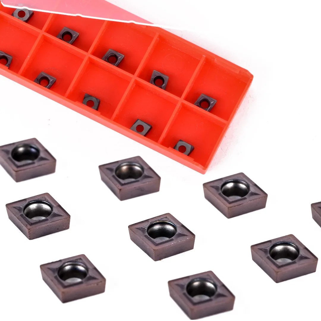 10pcs CCMT060204 Internal Carbide Insert Turning Tool Boring Bar Inserts Set with Box Mayitr
