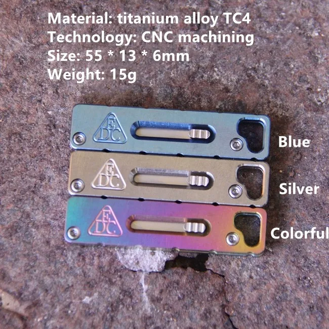 Титан и углеродное волокно две версии выпечки синий Графический крутой резак многофункциональный заблокированный EDC карманный инструмент