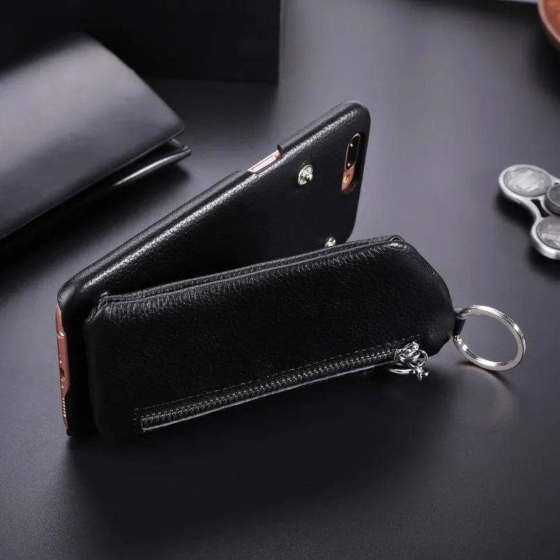 Phone Cases for OPPO R11 Case Genuine Leather Cover for OPPO R11 Plus R9s R9s Plus Fashion Cowhide Funda with Pocket 2