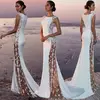 Womens Sexy Sleeveless Lace Patchwork Maxi Dress Formal BallGown White Lace Long Dress Elegant Womens Dresses ► Photo 3/6
