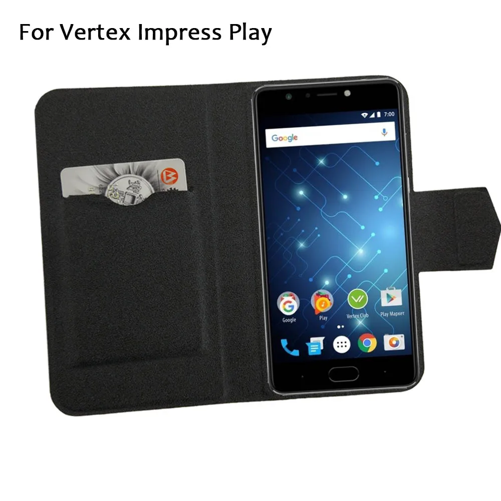 

5 Colors Hot! Vertex Impress Play Case Phone Leather Cover,Factory Price Protective Full Flip Stand Leather Phone Shell Cases