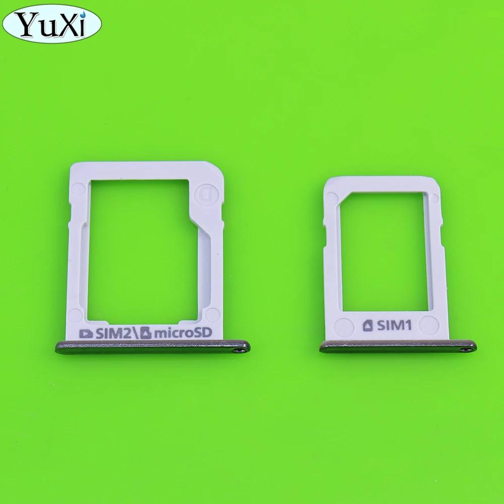 

YuXi Housing SIM Card micro SD Tray Slot Holder For Samsung Galaxy E5 E500 E7 E700 Silver Color