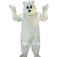Счастливый костюм полярного медведя горячая Распродажа тема животного белый маскот медведь te костюм маскота костюм кунг-фу панды Cosply Костюмы SW1103