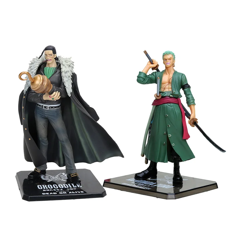

15cm Japanese Anime One Piece Roronao Zoro Sir Crocodile Two Years Later PVC Action Figures Toy Doll Model Collection