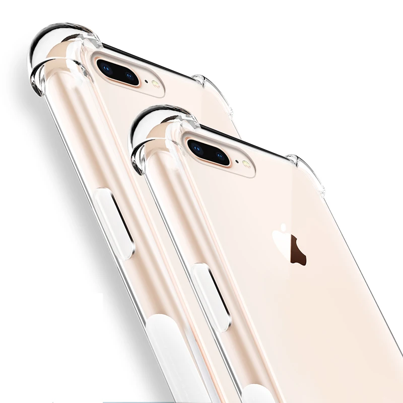 

Case For iPhone X 6 7 8 Plus Phone Case For iPhone XS Max XR 5S 5 SE 7 8 Funda Clear Shockproof Soft Silicone Transparent Cases