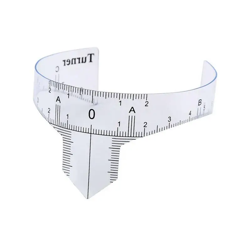 10pcs eyebrow ruler tattoo permanent makeup radian ruler