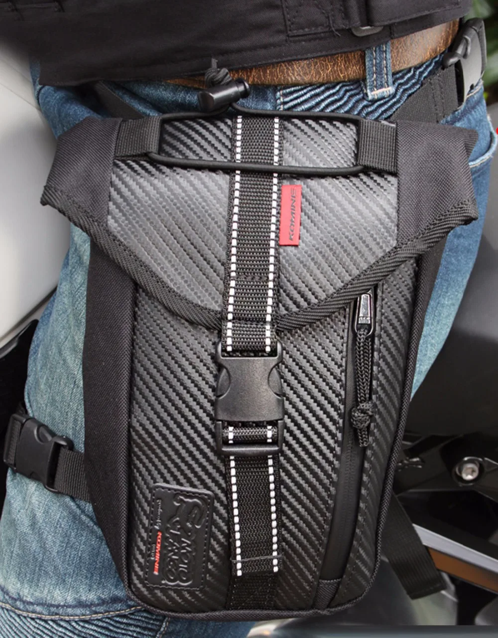 للماء أكسفورد الرجال دراجة نارية متسابق الخصر حقيبة ظهر الورك بوم قطرة الحقيبة Crossbody الكتف رسول السفر حزام فاني الساق أكياس