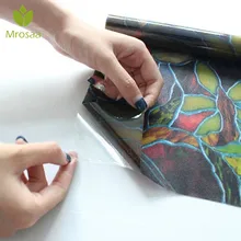 3 метра оконные пленки Орхидея ПВХ Наклейки на окна наклейки не клей вилка искусство стекло ванная комната водонепроницаемый домашний Декор настенный клей