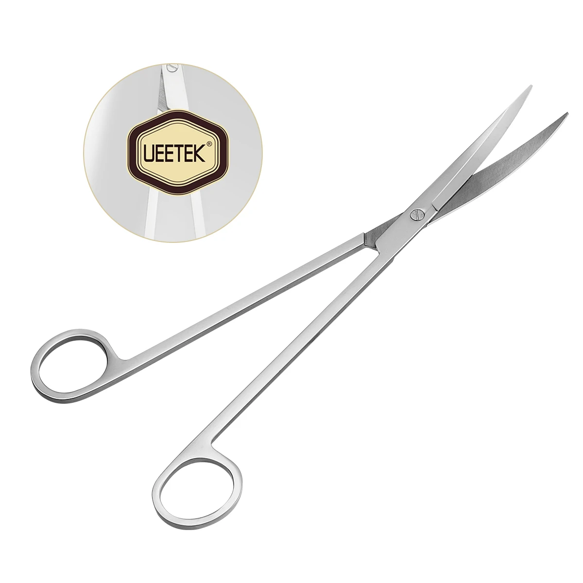

WINOMO PC 25CM Stainless Steel Curved Tip Scissors Aquarium Tank Aquatic Plant Tongs Scissors Tools For Fish Tank Plants