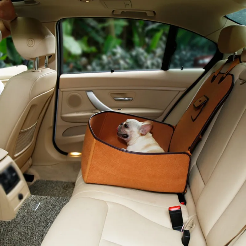 Адаптер 2-в-1 для домашних животных собак кошек в-чехол для переднего сиденья автомобиля коврик протектор Ретро Водонепроницаемый ведро для домашних животных подушки сиденья для маленьких собак