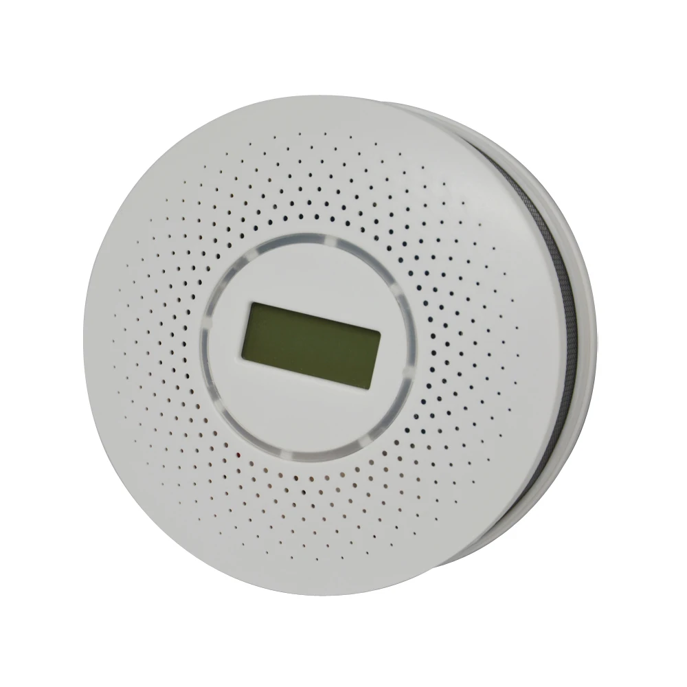 1 PCS Ceiling Standalone Carbon Monoxide and Smoke Combine Detector LCD display screen Fire CO alarm sensor Home security posion