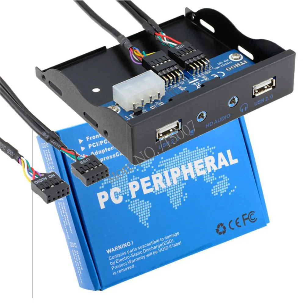 جديد 3.5 بوصة usb 2.0 ميناء hub + hd الصوت الناتج مرنة توسيع جبهة لوحة جديد 3.5 بوصة usb 2.0 ميناء hub + hd الصوت الناتج مرنة توسيع جبهة لوحة