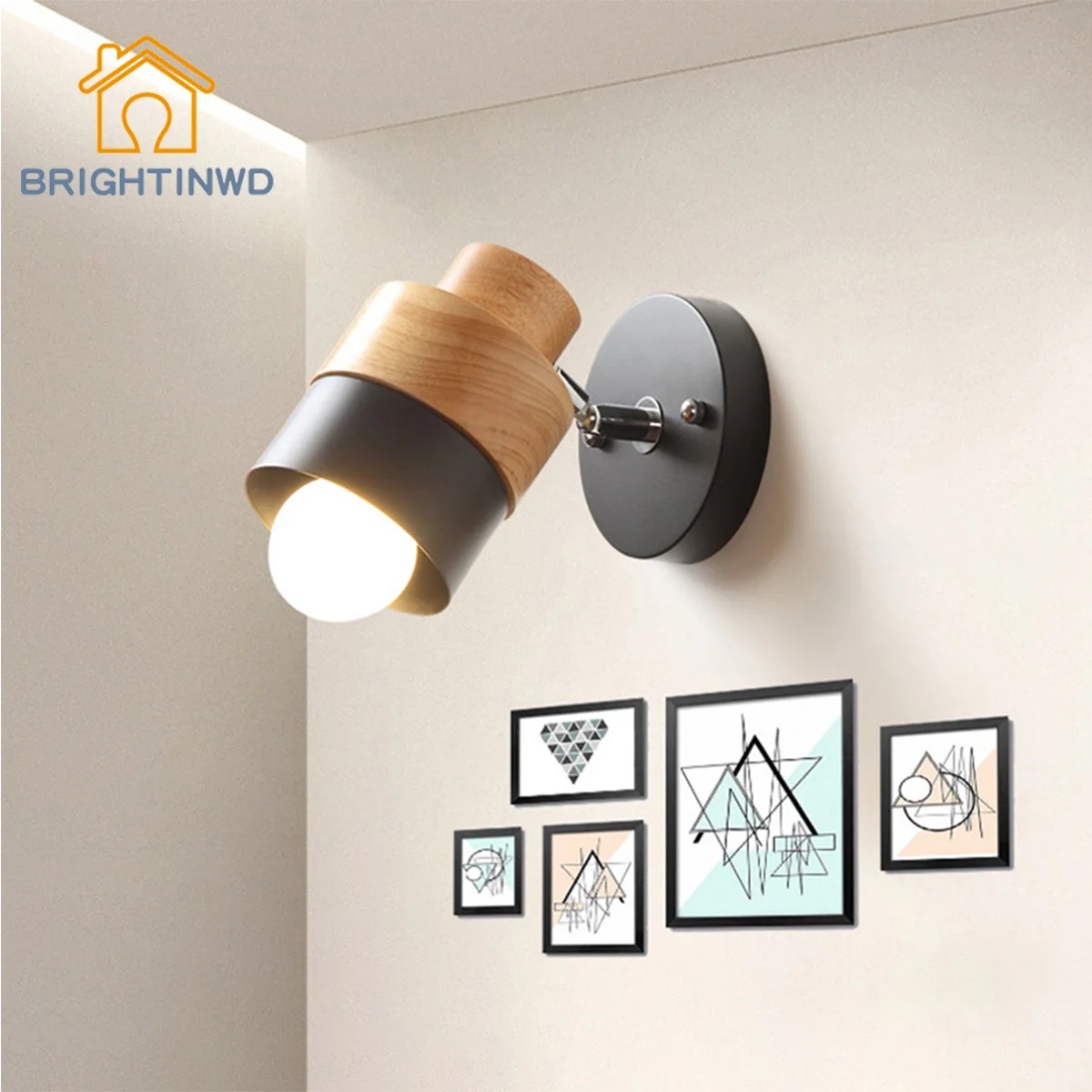 

Nordic creative living room wall lamp modern minimalist corridor iron wall lamp bedroom bedside wall lamp