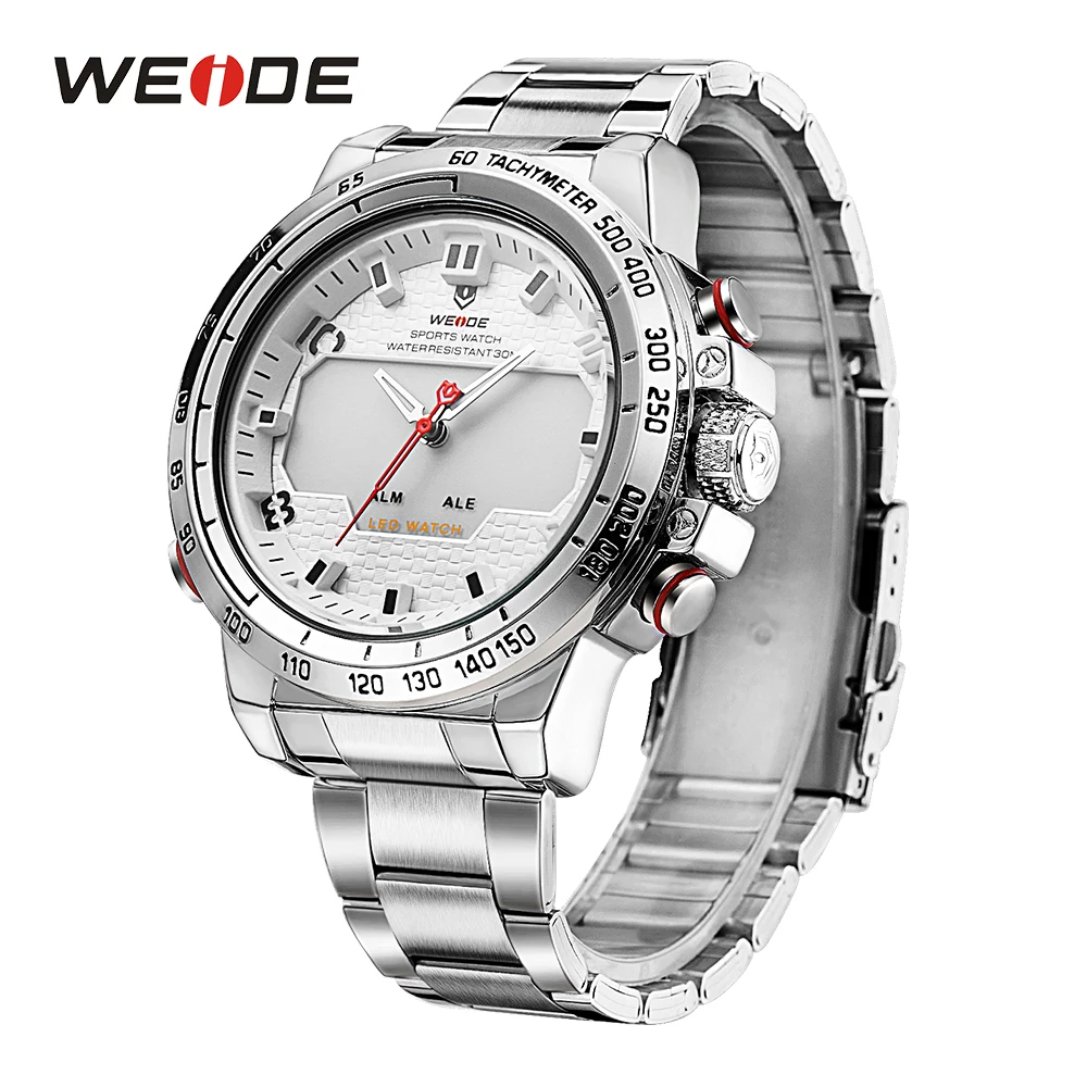 

WEIDE Sport Watches LED Analog Alarm Military Strap Quartz Watch Mens Relogio Masculino relojes de hombre Men Clock dropshipping