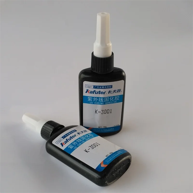 

6pcs Kafuter 50g K-3001 UV glue surface and filling adhesive glue transparent repair glue