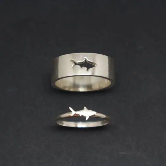 Океанская Акула, Ювелирное кольцо, Акула, подарок для влюбленных, простые нежные кольца для возлюбленной, подарок YLQ6391
