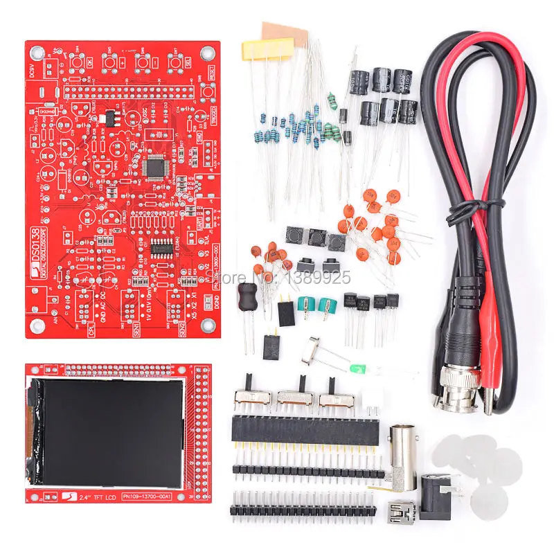 

Free Shipping DSO138 DIY Digital Oscilloscope Kit Electronic Learning Kit