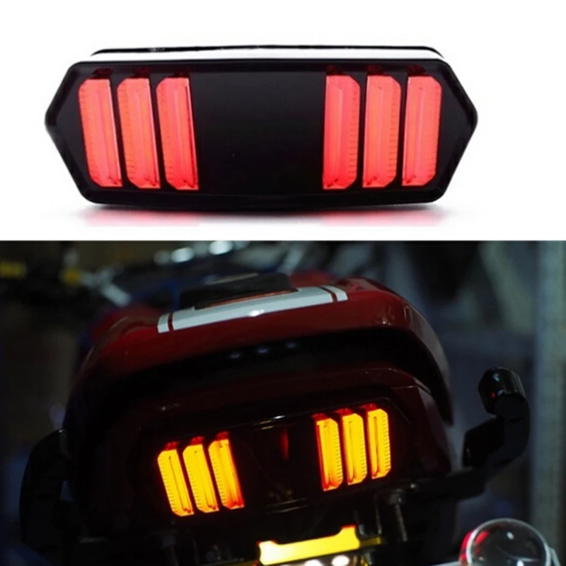 

Motorcycle LED Tail Light Running Stop Brake Rear Warning Turn Signal Indicator Lamp for MSX125 CBR650F CTX700 CTX700N
