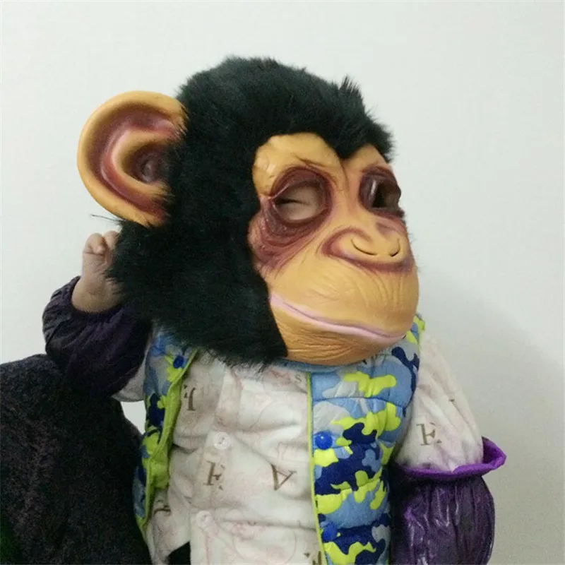 Halloween King Kong gorilla costume play Masks Monkey Latex Mask Scary Animal Masks Masquerade Party Mask FA40 (1)