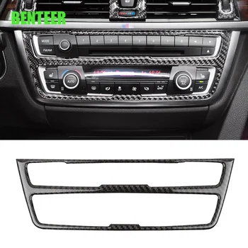 

Carbon fiber car center control sticker for 2013 to 2017 BMW 3 Series F30 328 330 335 320 350 316 318