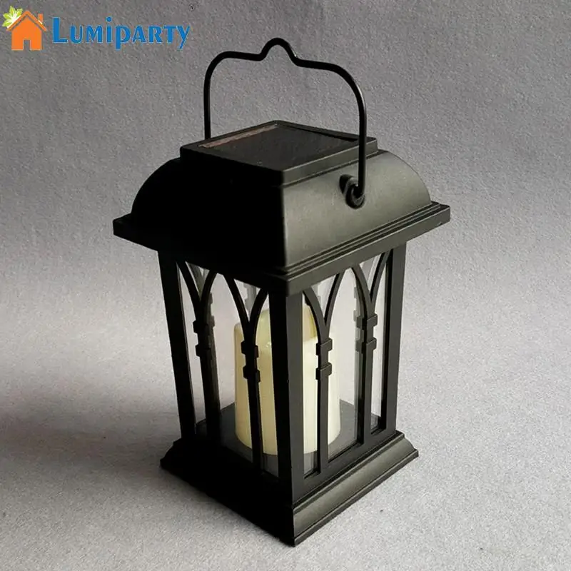 

Solar Powered Garden Landscape Lamp with Candle Effect Intelligent Light Control Amorphous Silicon Night Light