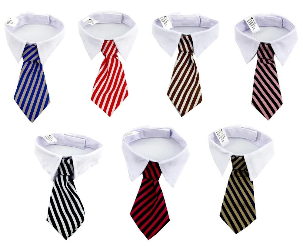 Wholesale 50PC/Lot New Stripes Dog Ties Pet Dog Neckties Adjustable