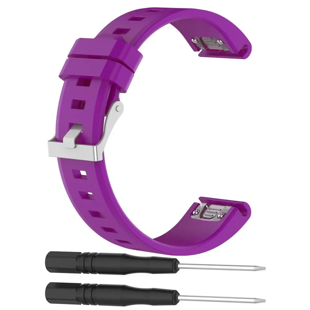 

22mm Silicone Quick Install Replace Band Wrist Strap for Garmin Fenix 5 Quatix 5 Silicone