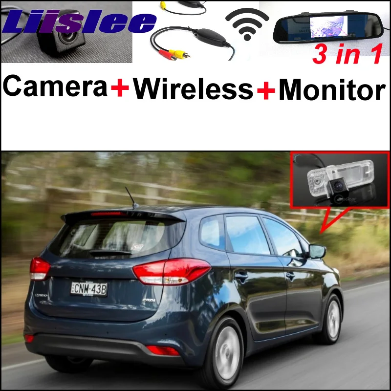 

For KIA Rondo RP 2013~2016 3 in1 Special Rear View Camera + Wireless Receiver + Mirror Monitor Easy Backup Parking System