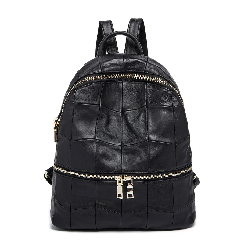 Women Genuine Leather Backpacks Brand Ladies Fashion Backpacks For