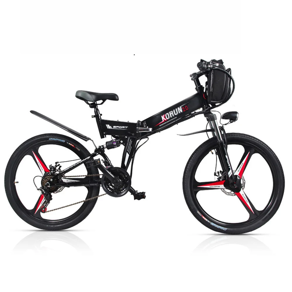 Sale Inch Folding Mountain Bike 48 V Electric Variable Speed Double Gps App Smart Ebike Battery Built-in Lithium Battery, 40 Km / H 1