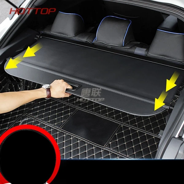 Черный Задний багажник щит безопасности Грузовой полки теневая чехол 1 комплект для Toyota CHR C-HR