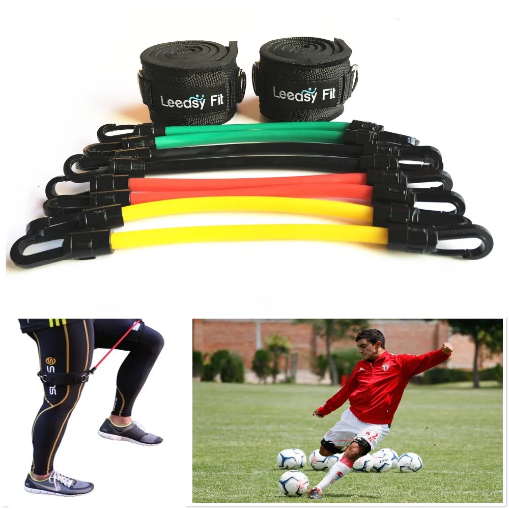 

Ankle Leg Straps Resistance Kinetic Tube Bands Adjustable Leg Strength Training Workout Fitness for Athletes Football basketball