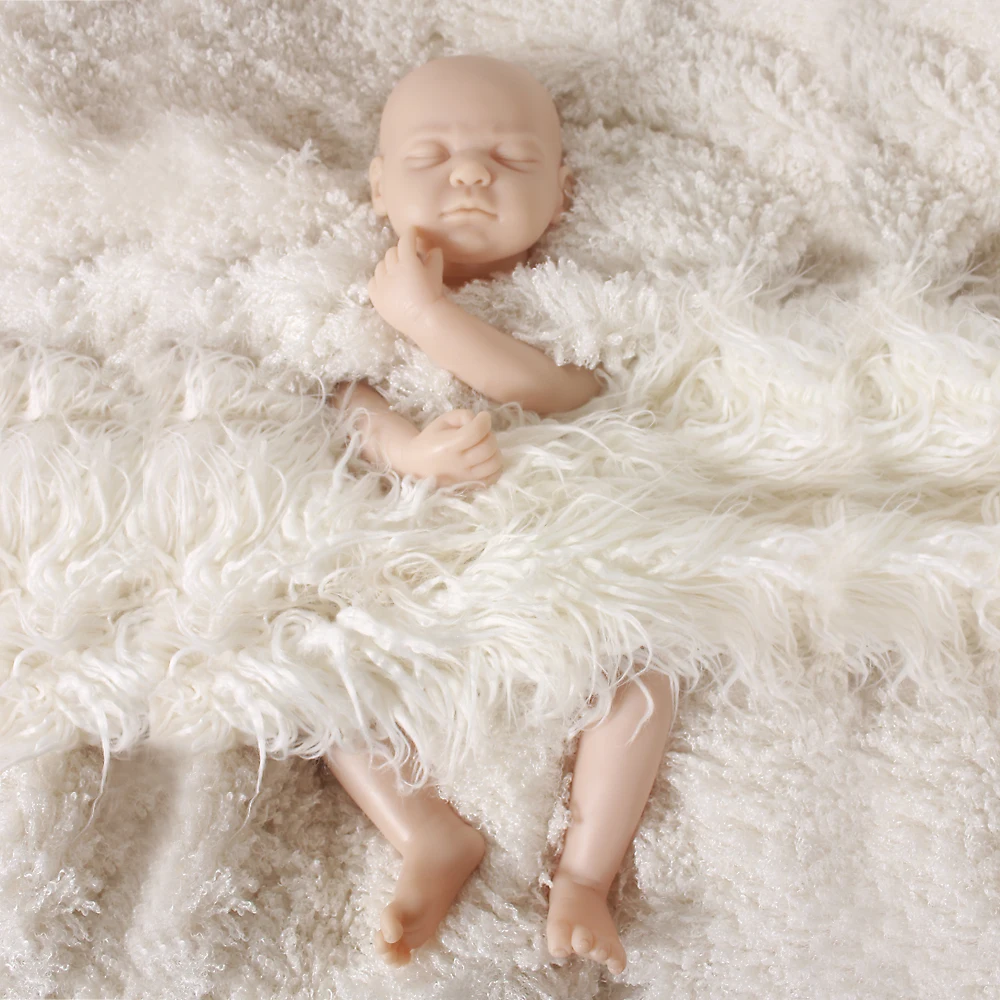 Закрытые глаза силиконовые Reborn Baby DIY куклы наборы 22 дюймов Реалистичная для малышей и новорожденных детские развивающие пустая кукла