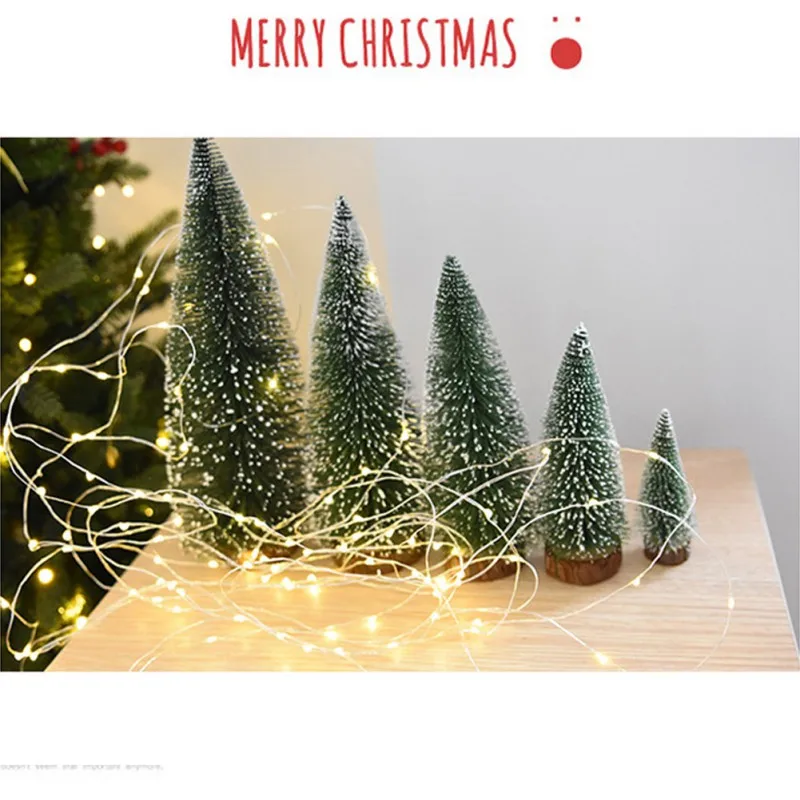Искусственные рождественские мини-елки Настольный ёлки снежные узоры для рождественской вечеринки украшения дома