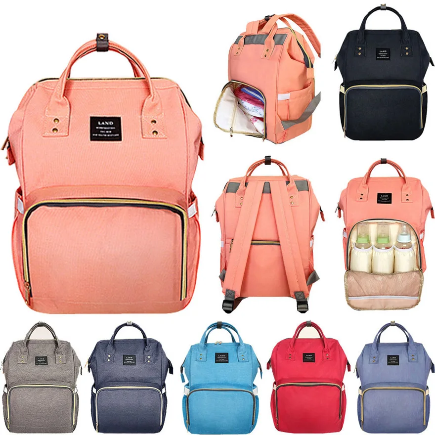 LAND обновление Мумия материнства подгузник сумка бренда большой Ёмкость маленьких сумка рюкзак дизайнерские Детские Diape