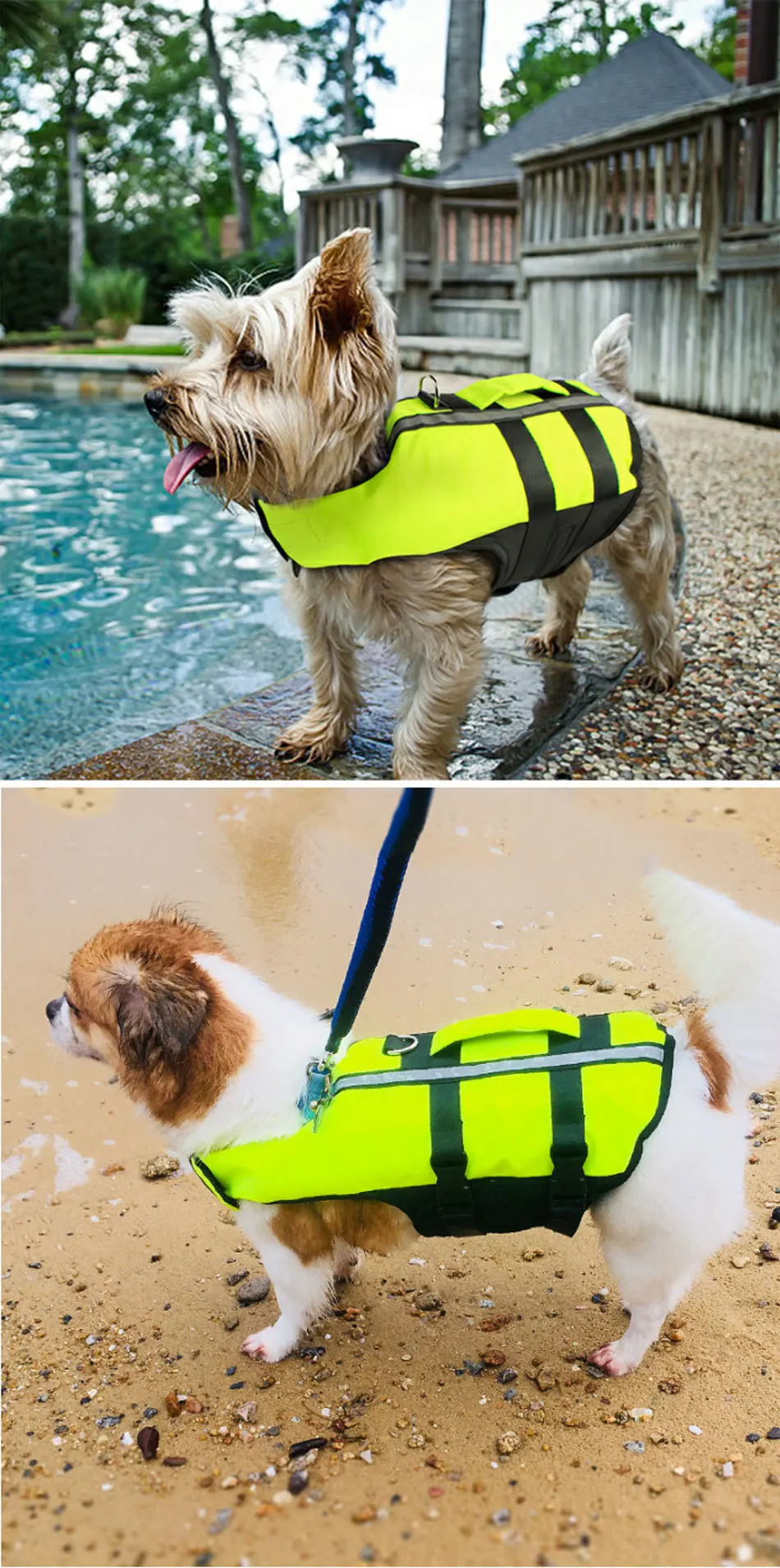 RFWCAK Pet летняя куртка для собаки светоотражающие жилеты безопасности Pet Gasbag Спасательная куртка надувной складной купальный костюм Купальники Одежда для собак