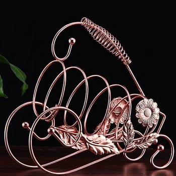 

1pcs wine rack Retro Sunflower Shaped Wine Bottle Rack Stand Beer Wine Bottles Holder